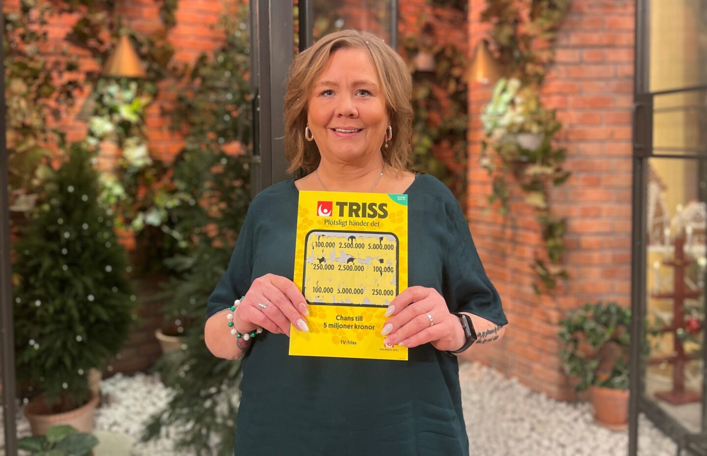 Sundbybergsbon Jeanette skrapade Triss i tv på nyårsafton