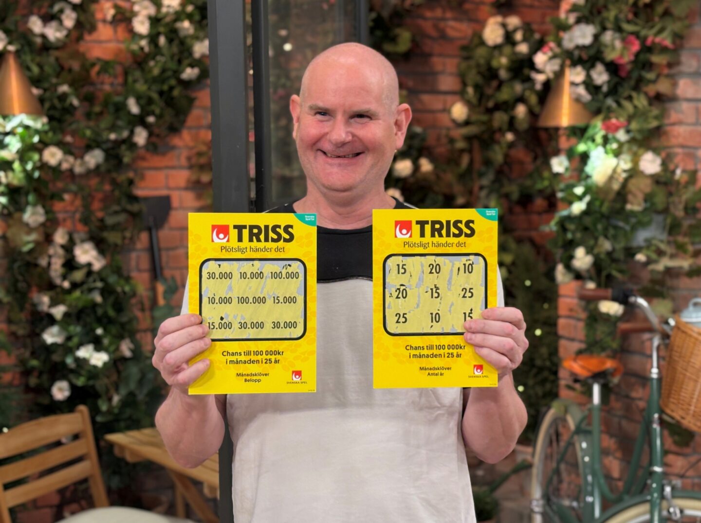 Peter från Borås vann årets högsta Trissvinst i tv – 5