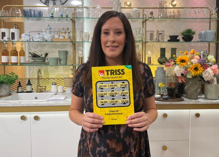 Sara från Mölndal skrapade Triss i tv för sin mamma