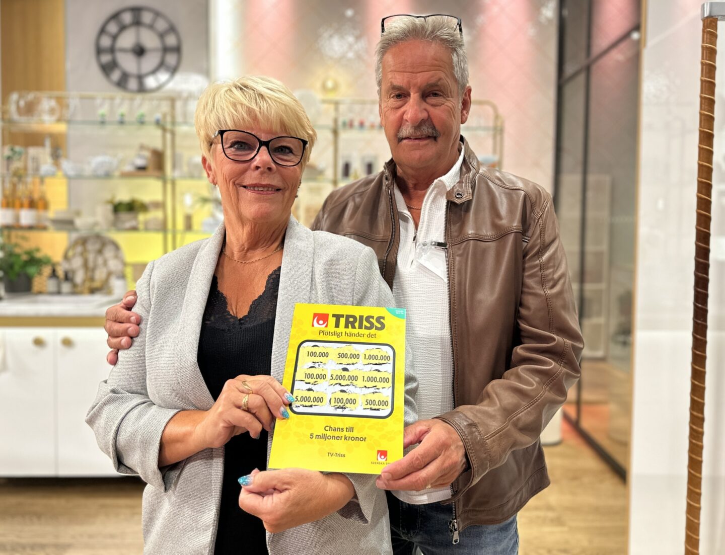 Annika från Herrljunga vann 100 000 kronor på Triss i tv