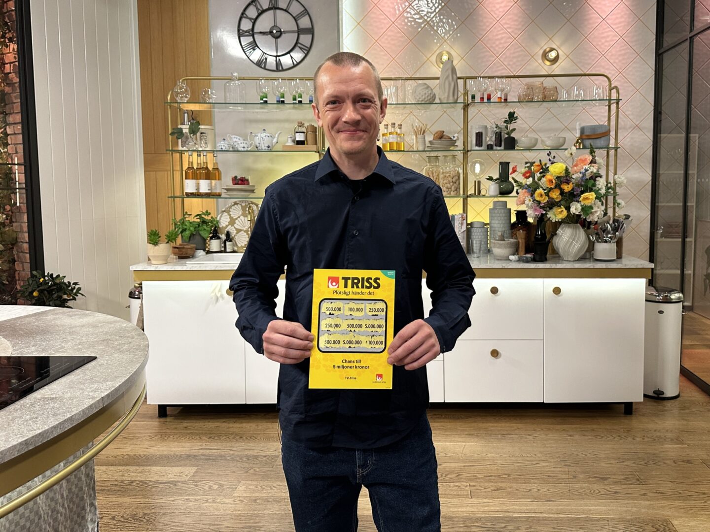 Lantbrukaren Hans från Lund vann en halv miljon på Triss i tv