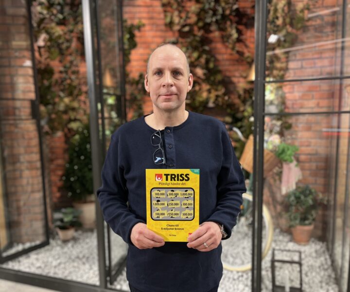 Magnus från Helsingborg skrapade fram 100 000 kronor på Triss i tv