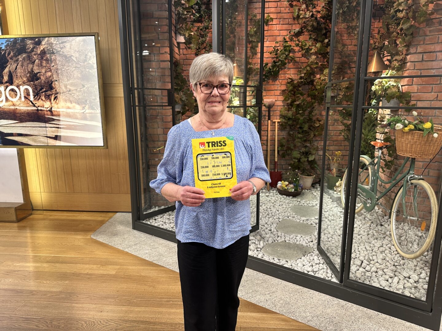 Märit från Sandviken vann en kvarts miljon på Triss