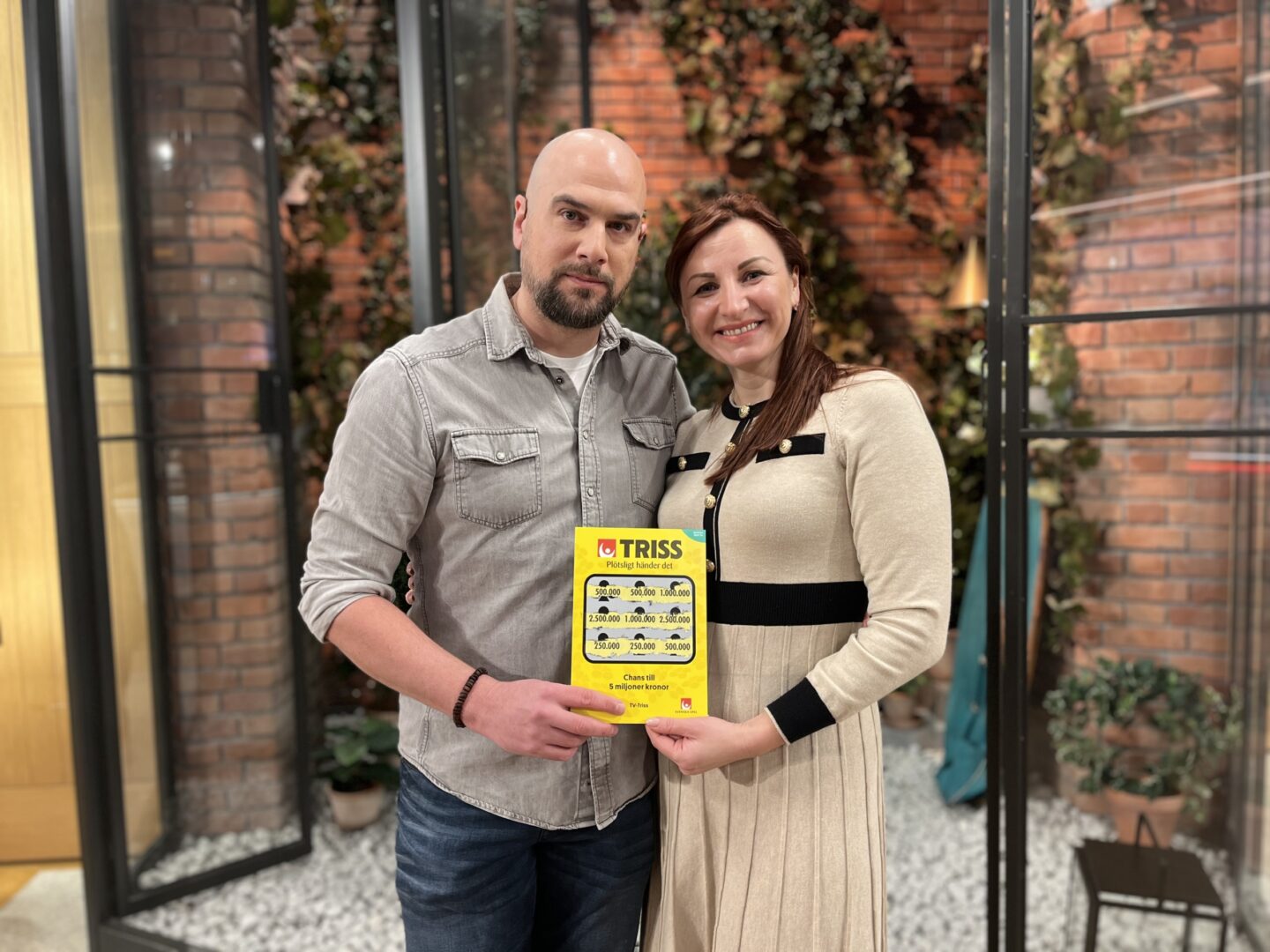 Mathias från Söderköping skrapade fram en halv miljon kronor på Triss i tv