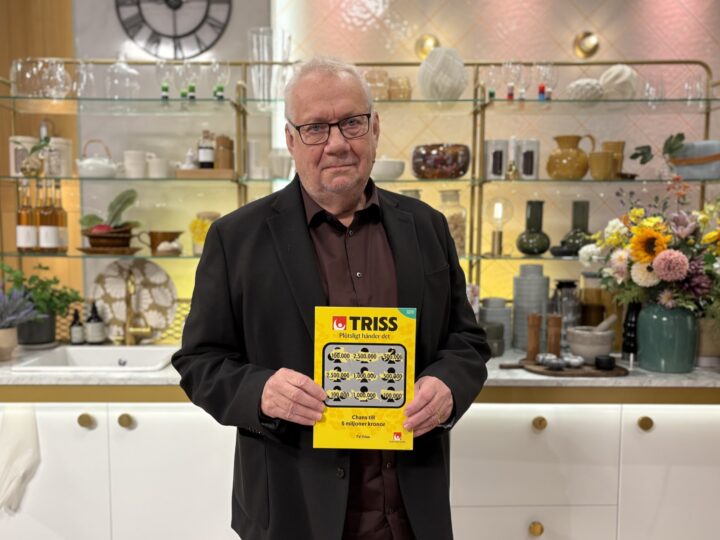 Mats från Kalmar skrapade fram 100 000 kronor på Triss i tv