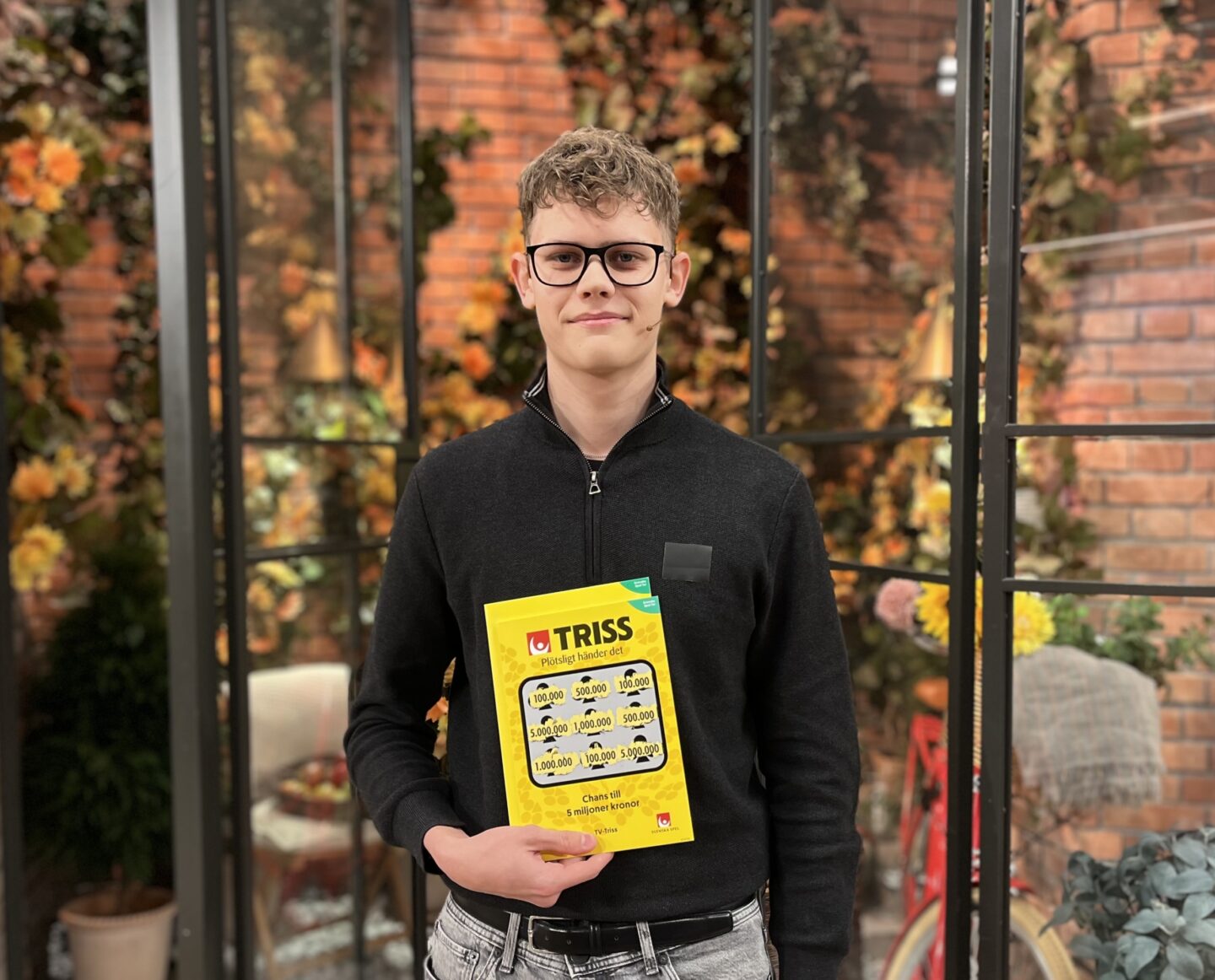 Oscar från Vellinge vann 100 000 kronor på Triss i tv