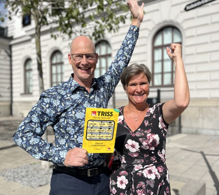Roger och Malin från Höllviken vann fem miljoner kronor på Tv-Triss|Roger och Malin från Höllviken vann fem miljoner kronor på Tv-Triss