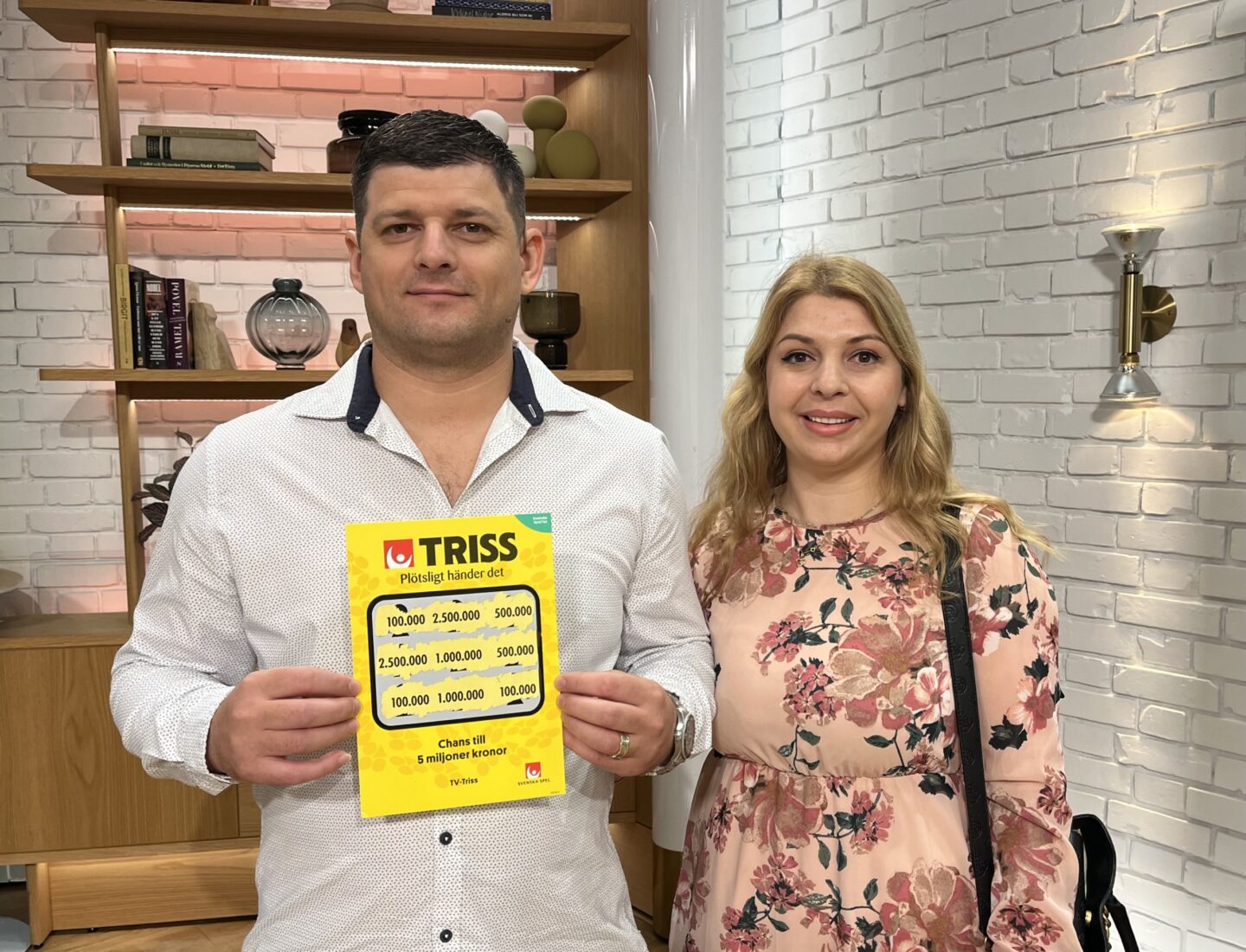 Valentin-Constantin från Oxie skrapade fram 100 000 kronor på Triss i tv