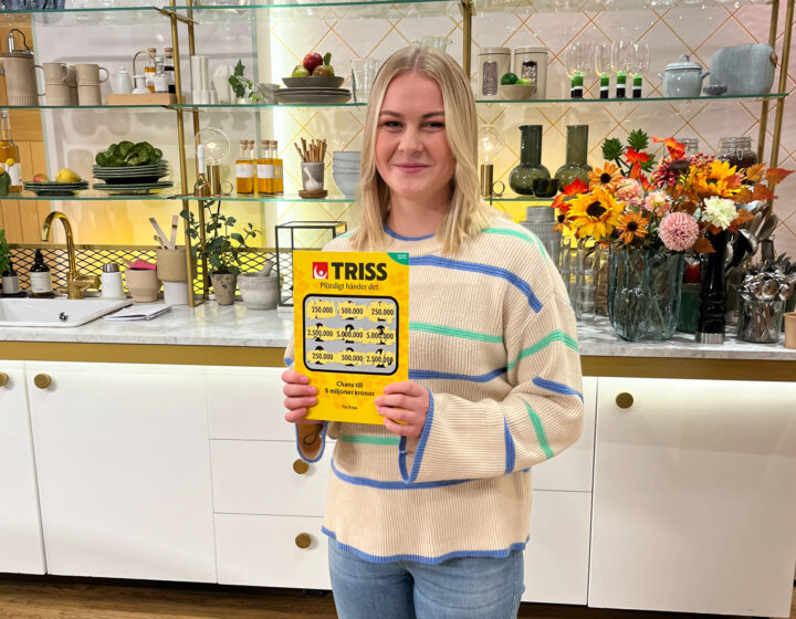 Kassörska från Gnesta skrapade fram stor TV-Trissvinst åt en kund