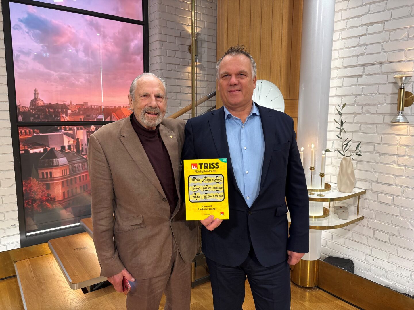 Fritiof från Nossebro skrapade Triss i tv – förverkligar livslång dröm