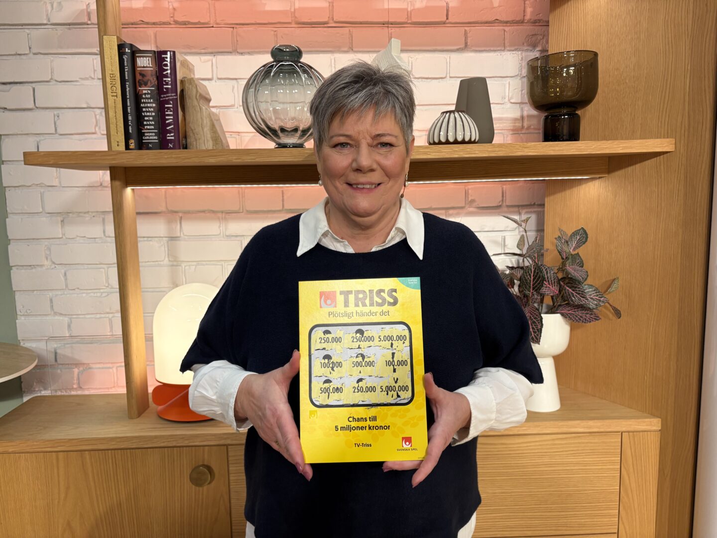 Annette från Linköping skrapade fram en kvarts miljon på Triss i tv