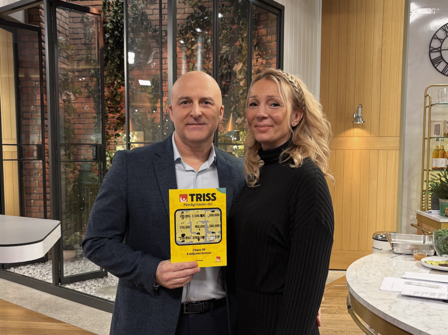 Lube från Klagshamn skrapade Triss i tv – ska fira vinsten med nya upplevelser