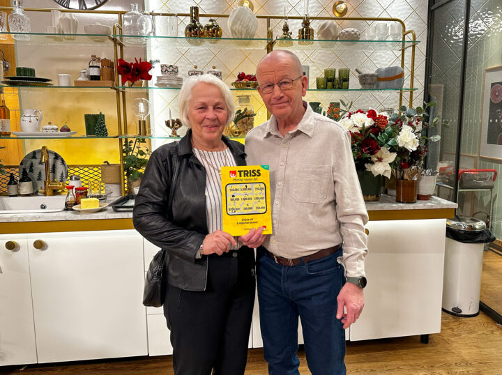 Roland och Margareta från Hudiksvall vann 250 000 kronor på Triss i TV4 Nyhetsmorgon på nyårsdagen. Storvinsten firas med planer på en solresa.