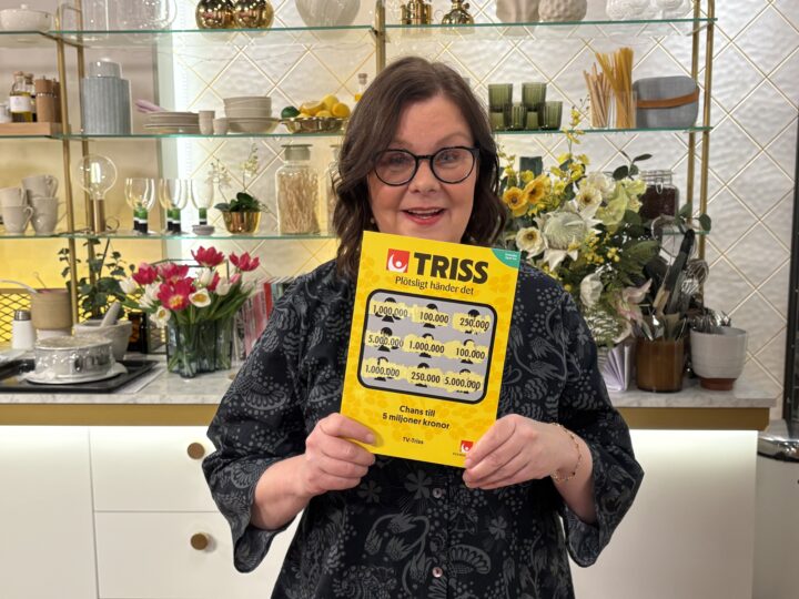 Jeanette från Malmö skrapade fram en miljon kronor på Triss i tv