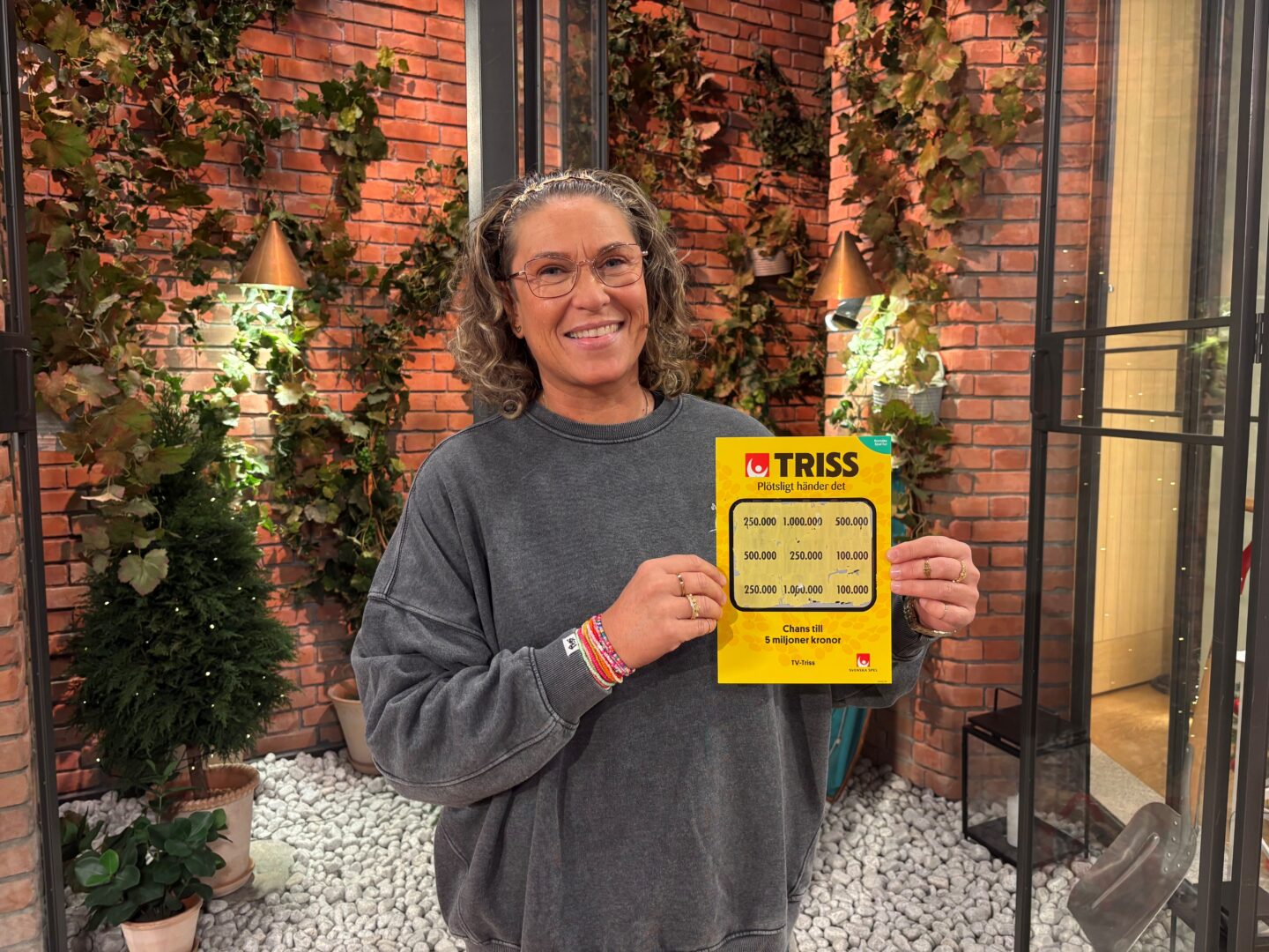 Undersköterskan Kimeta från Tyringe skrapade fram 250 000 kronor på Triss i tv