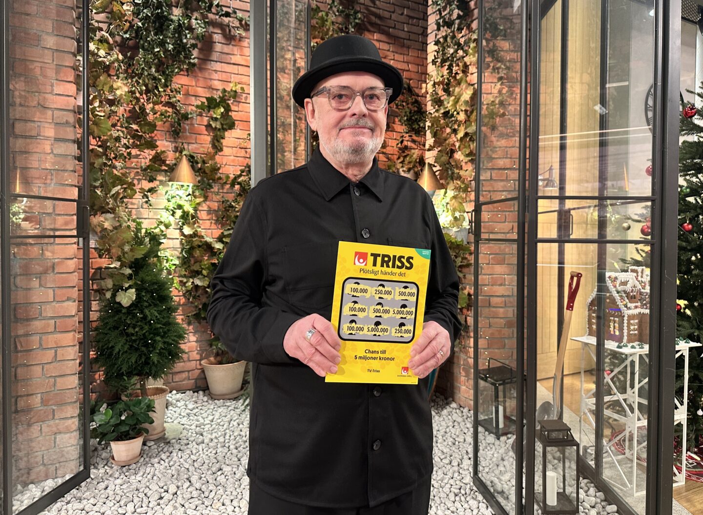 Lördagsmorgonen bjöd på Trisskrap i TV4 Nyhetsmorgon för Jan från Stockholm. Skrapet resulterade i en vinst på 100 000 kronor. Nu väntar guldkant på vardagen och kanske en bastu på landet.