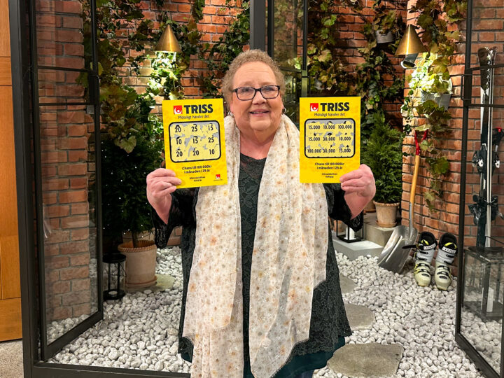 Ulla från Nissafors vann 3,6 miljoner på Klöver-Triss i TV4 Nyhetsmorgon. Nu väntar Ullared, nytt garagetak och bidrag till välgörenhet.