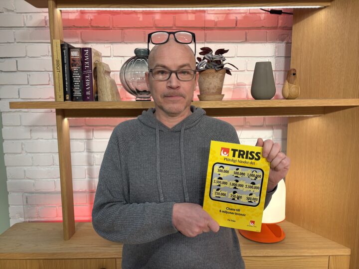 Tomas från Kållered skrapade fram en halv miljon på Triss i tv