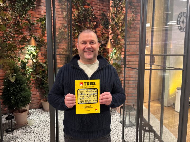 Linköpingsbon Petter skrapade Triss i tv – vinsten går till resor med familjen