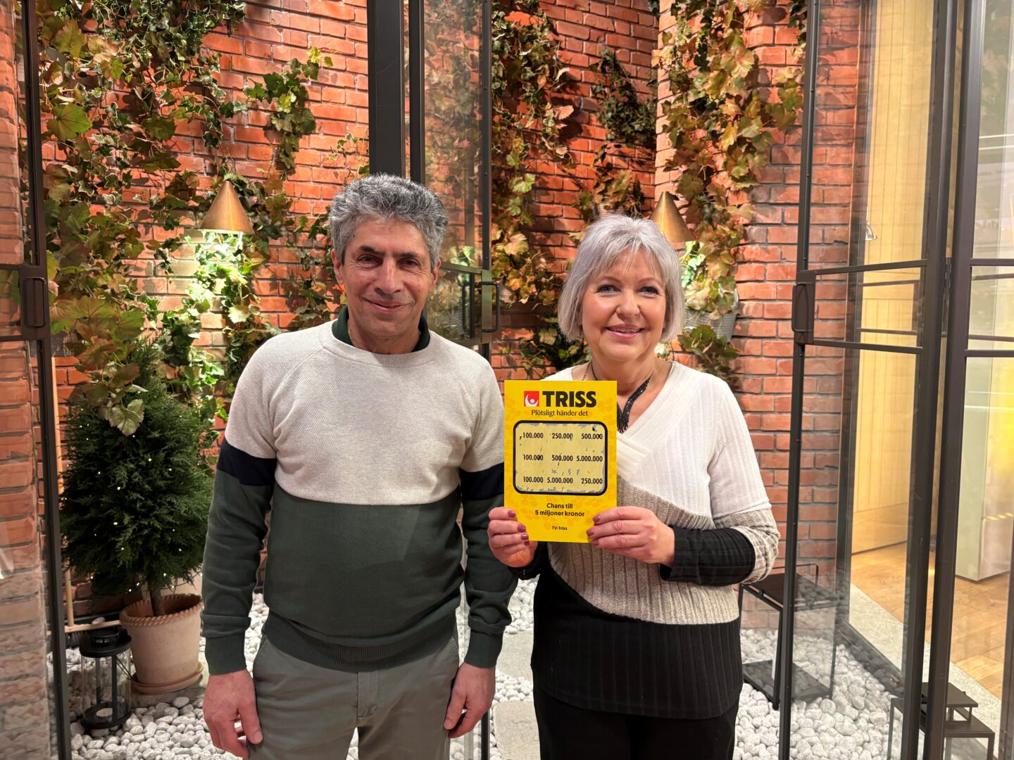 Kerstin från Höör skrapade Triss i tv – vill resa för vinsten