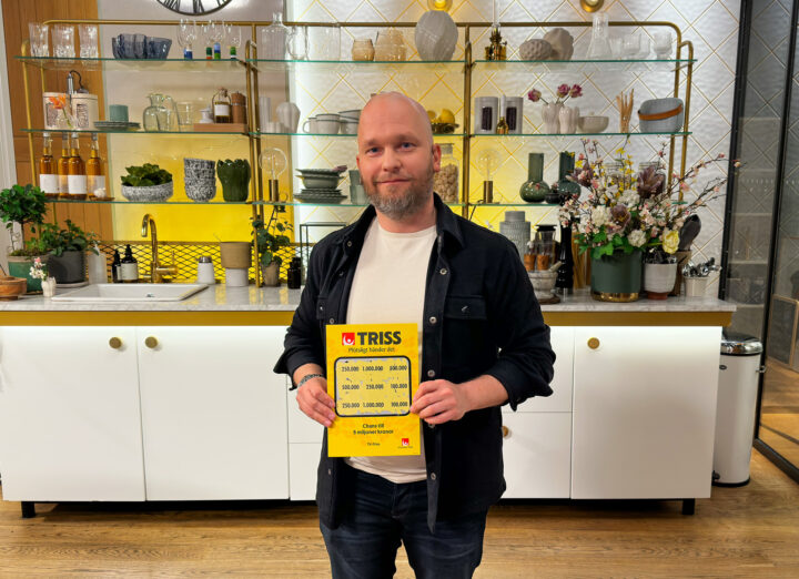 Markus från Luleå skrapade fram 250 000 kronor på Triss i TV4 Nyhetsmorgon – åt sin pappa. Nu väntar firande med familjen och planer för vinsten.