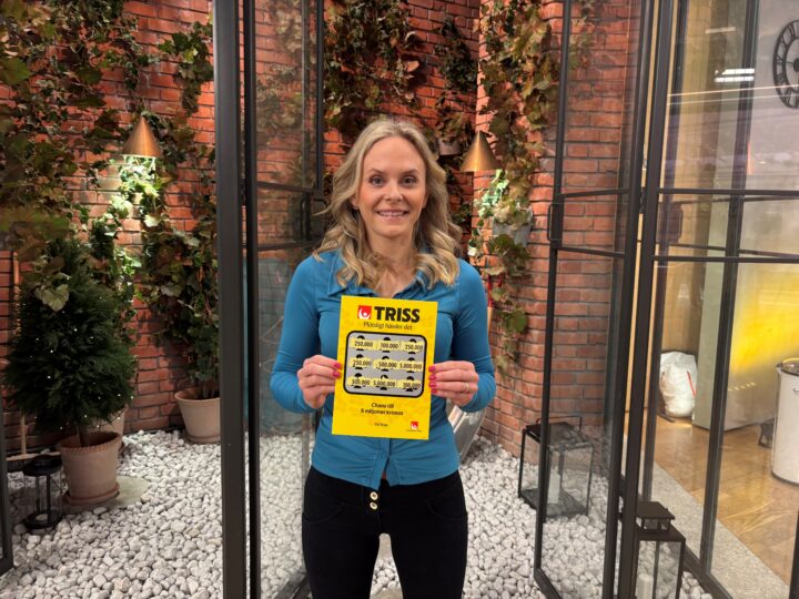Hovabon Rosie skrapade Triss i tv – delar vinsten på 250 000 kronor
