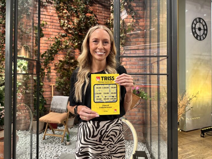 Under söndagsmorgonen gästade Linn från Göteborg TV4 Nyhetsmorgon för att skrapa Triss i tv. Skrapet resulterade i en vinst på 100 000 kronor – en vinst som nu ska delas med familjen och användas till både resor och renovering.