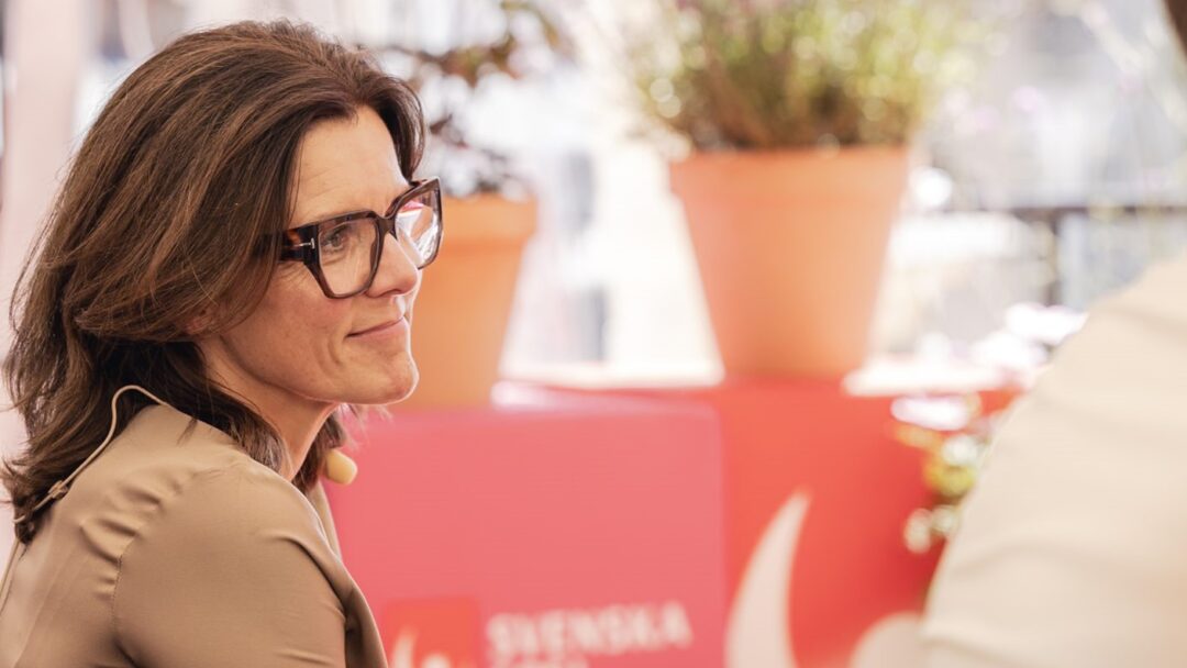 Anna Johnson, vid på Svenska Spel, på Almedalsveckan 2025.