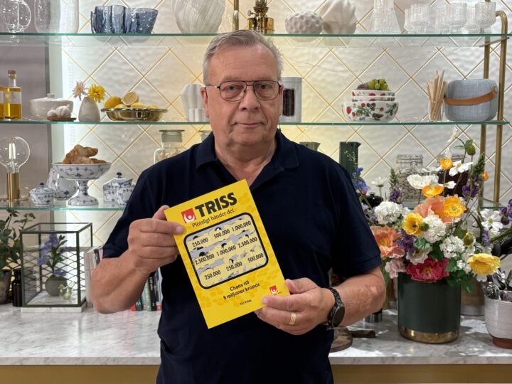 Lastbilschauffören Hans från Glanshammar vann en kvarts miljon på Triss i tv