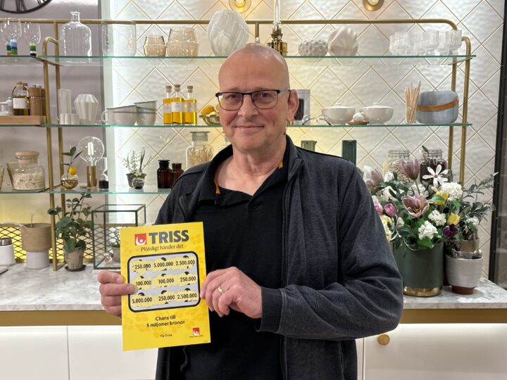 Mats från Degerfors vann en kvarts miljon på Triss i tv