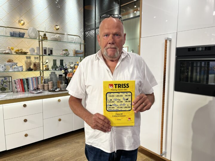 Under direktsändningen i TV4 Nyhetsmorgon skrapade den pensionerade 64-åringen fram en vinst på en kvarts miljon kronor.