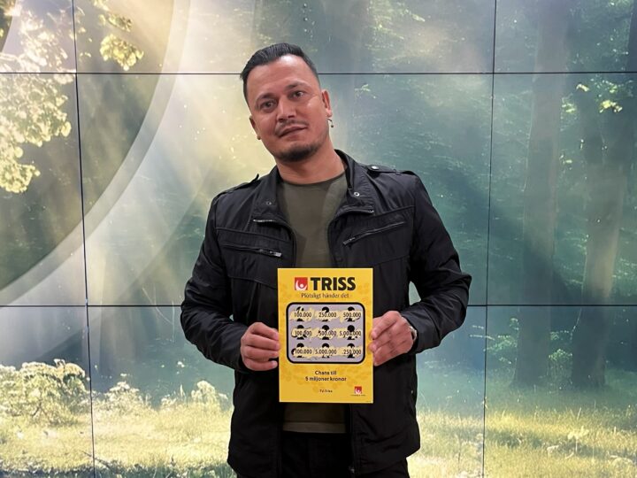 Efter många år av regelbundet Triss-skrapande fick Ardashir från Helsingborg se tre tv-symboler dyka upp på lotten.