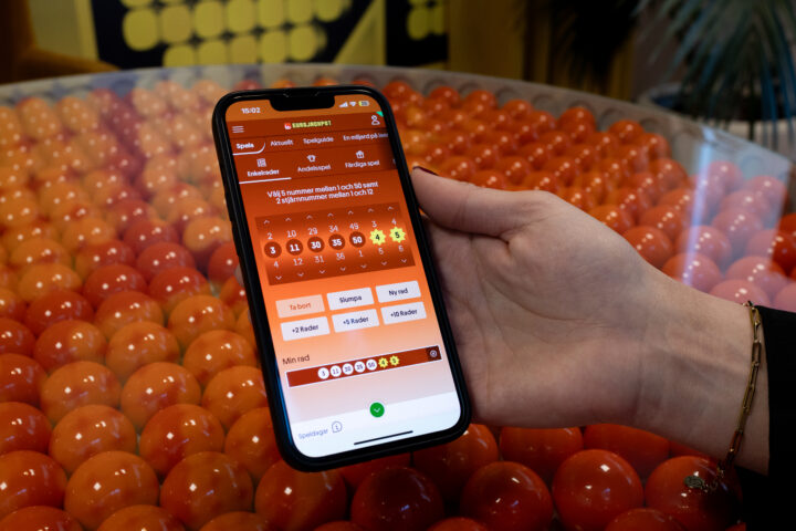 mobiltelefon med Eurojackpot