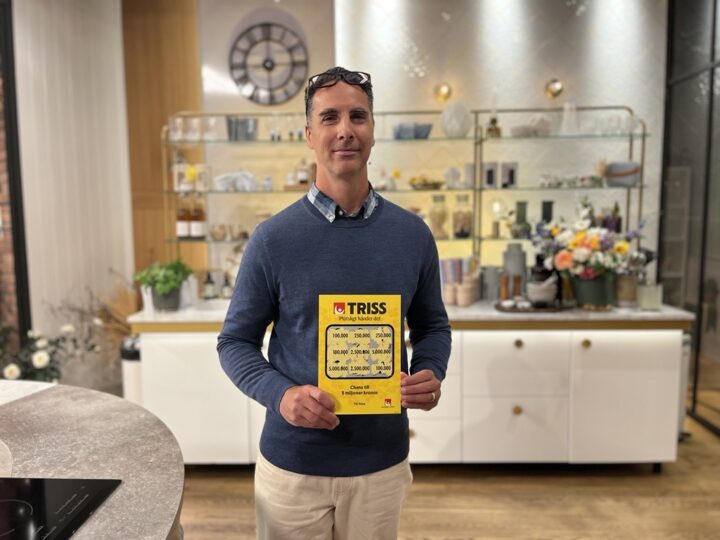 Kristian skrapar Triss i TV4 Nyhetsmorgon.