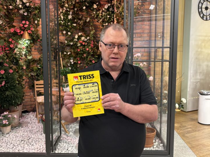 Ronny från Söderhamn skrapade Triss i tv åt sin mamma – vann 100 000 kronor
