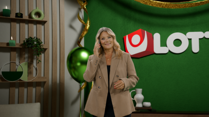 Karin i Lottostudion.