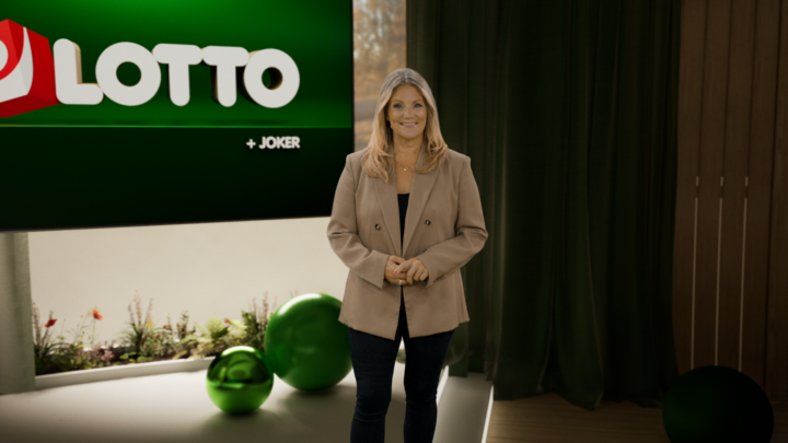 Karin i Lottostudion.