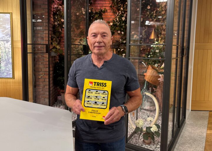 Nyblivne pensionären Conny från Floda vann 100 000 kronor på Triss i tv – firar med Italienresa