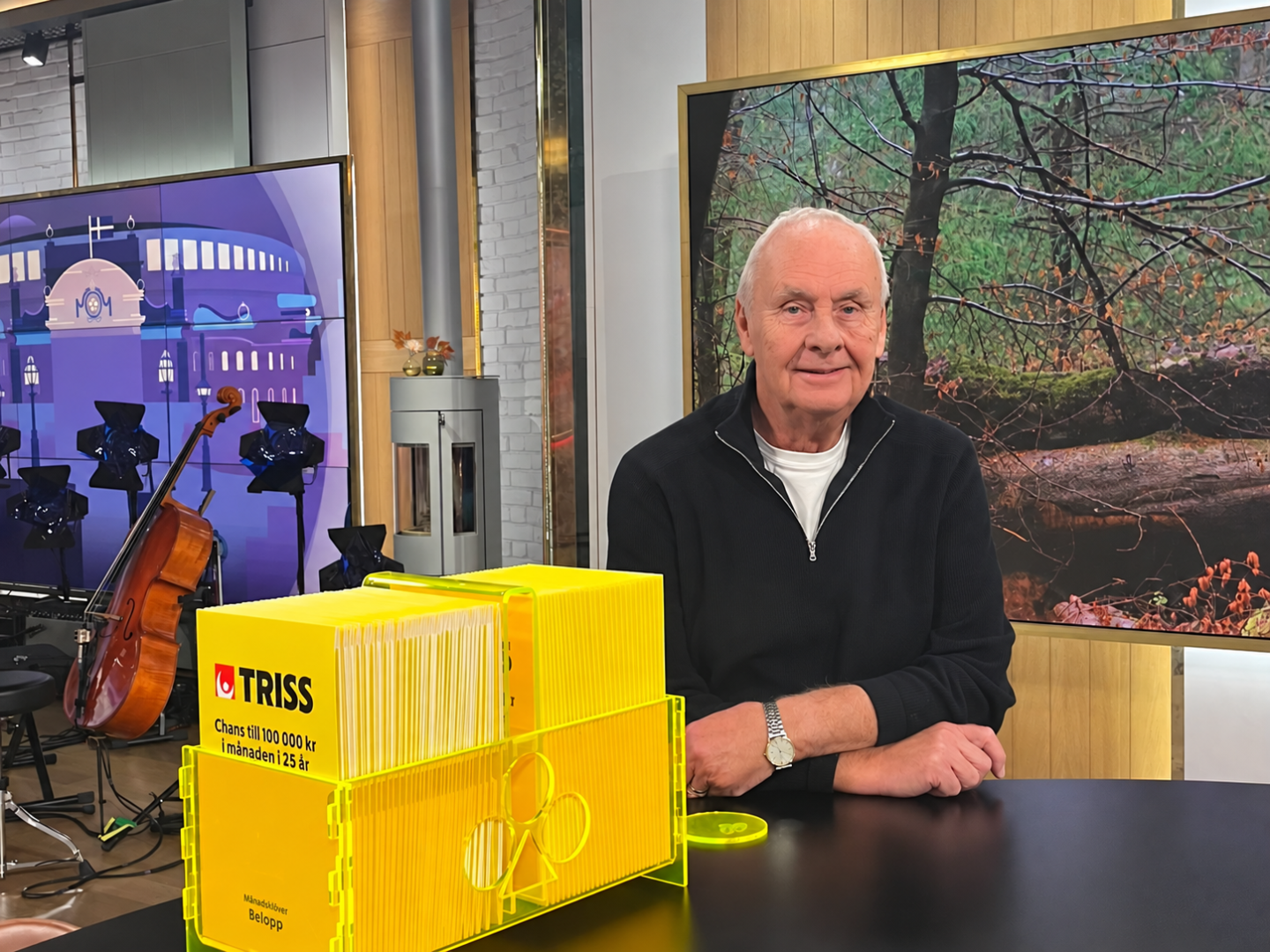 En återkommande lördagstradition tog 76-årige Sven Erik från Trosa hela vägen till TV4 Nyhetsmorgon.