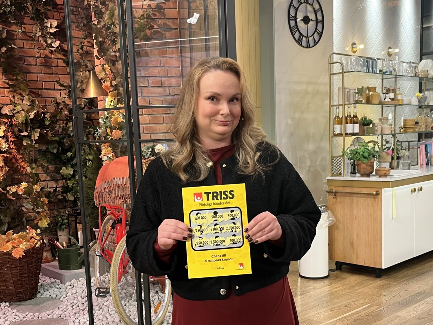 Det gick undan för 37-åriga Matilda från Adelsö när en spontan Trisslott i mobilen visade tre tv-symboler.