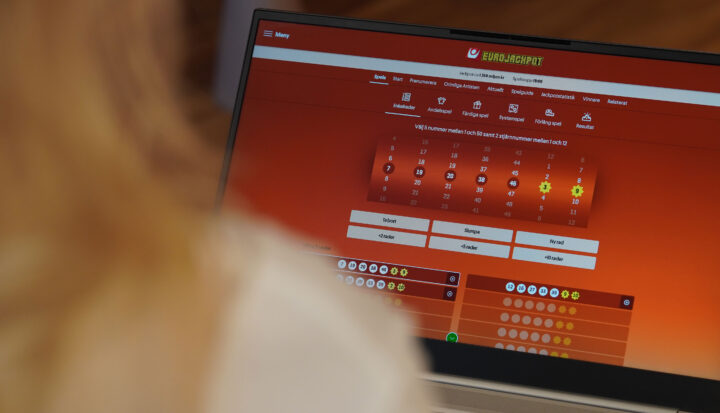 Eurojackpot vid laptop