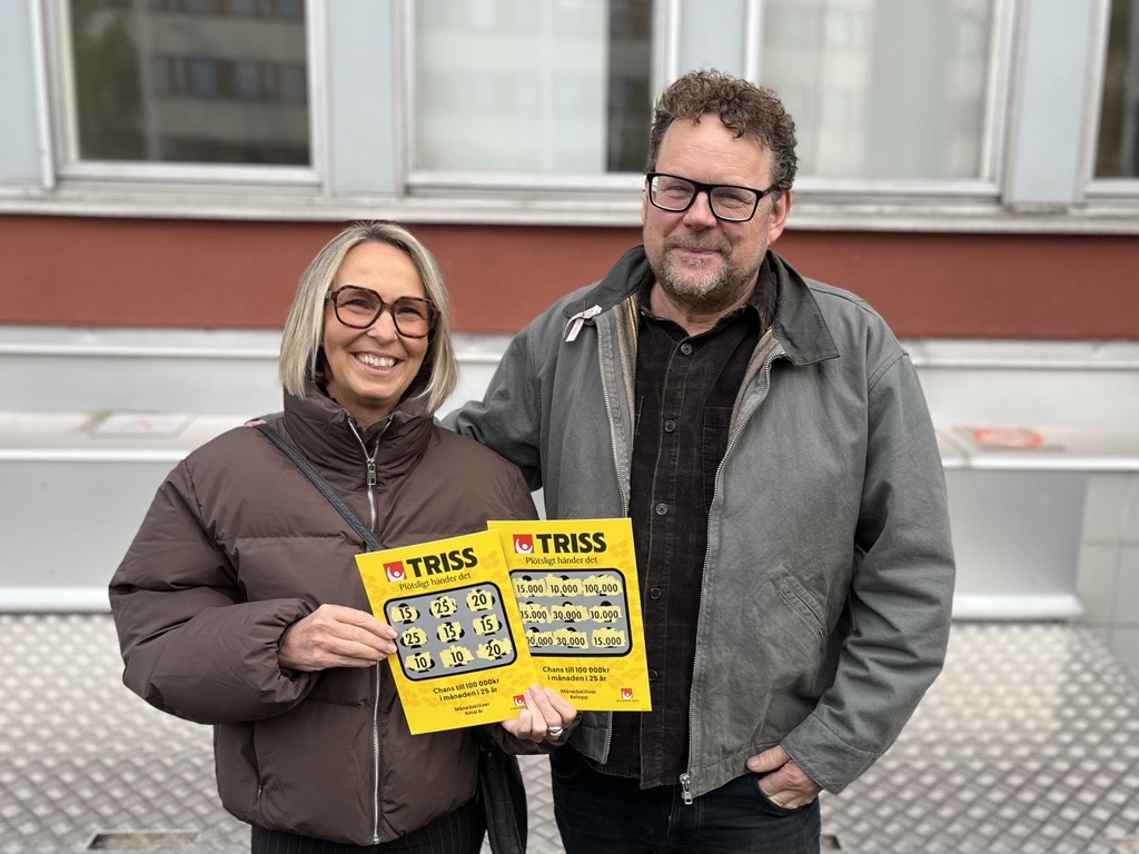 Benita från Karlstad efter att ha skrapat fram 15 000 kronor i månaden i 15 år på Månadsklöver i TV4 Nyhetsmorgon.