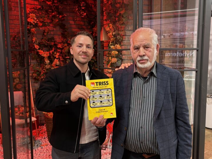 Robert från Väring skrapade Triss åt sin pappa – vann 250 000 kronor