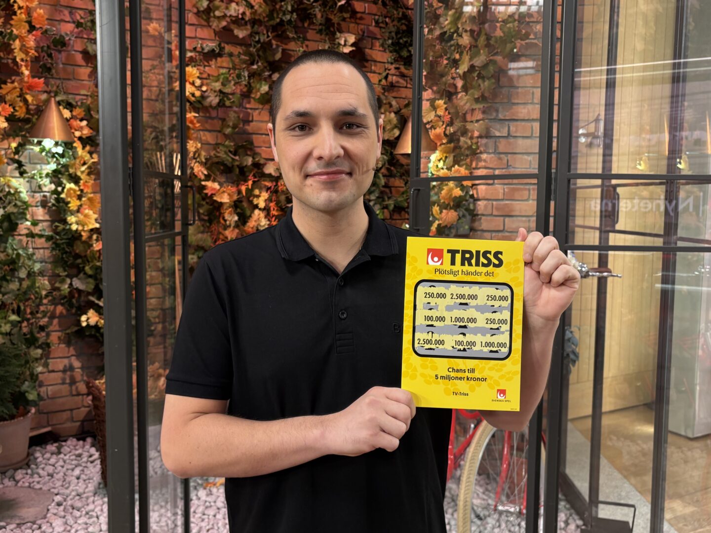Victor från Kungsbacka skrapade Triss i tv – vann en kvarts miljon