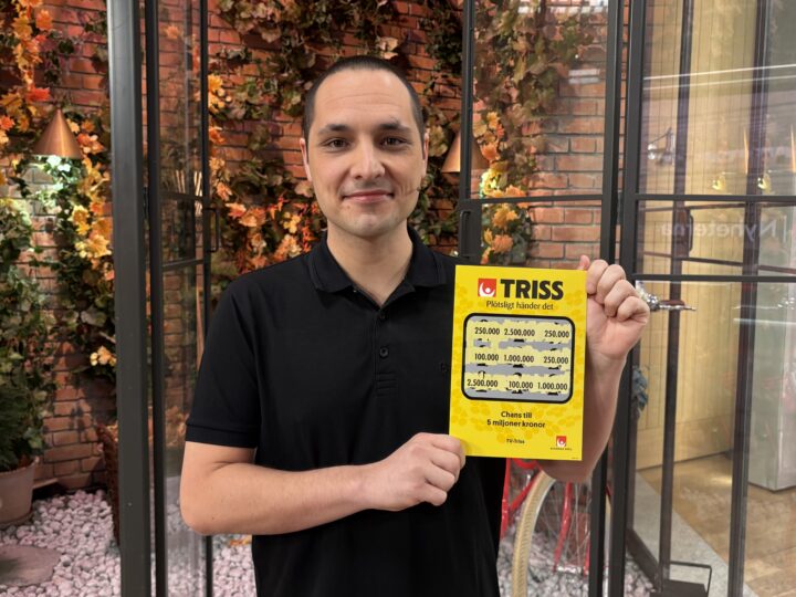 Victor från Kungsbacka skrapade Triss i tv – vann en kvarts miljon
