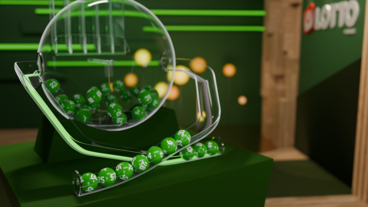 Lottobollar i Lotto-studion.